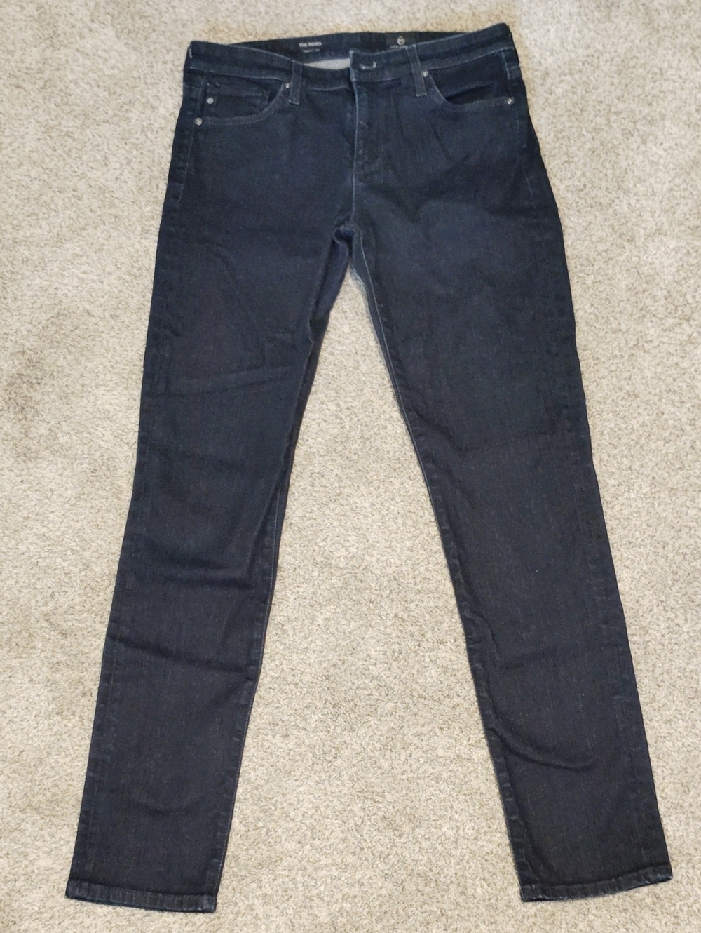 Ag Adriano Goldschmied Men's Slim Straight Black Jeans